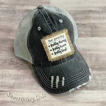 Load image into Gallery viewer, Inspirational Saying Hat Women&#39;s Patch Hat Love Joy Beautiful Crazy
