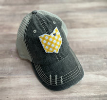 Load image into Gallery viewer, Ohio Hat Cle Stripes Gingham Pattern Hometown Hat
