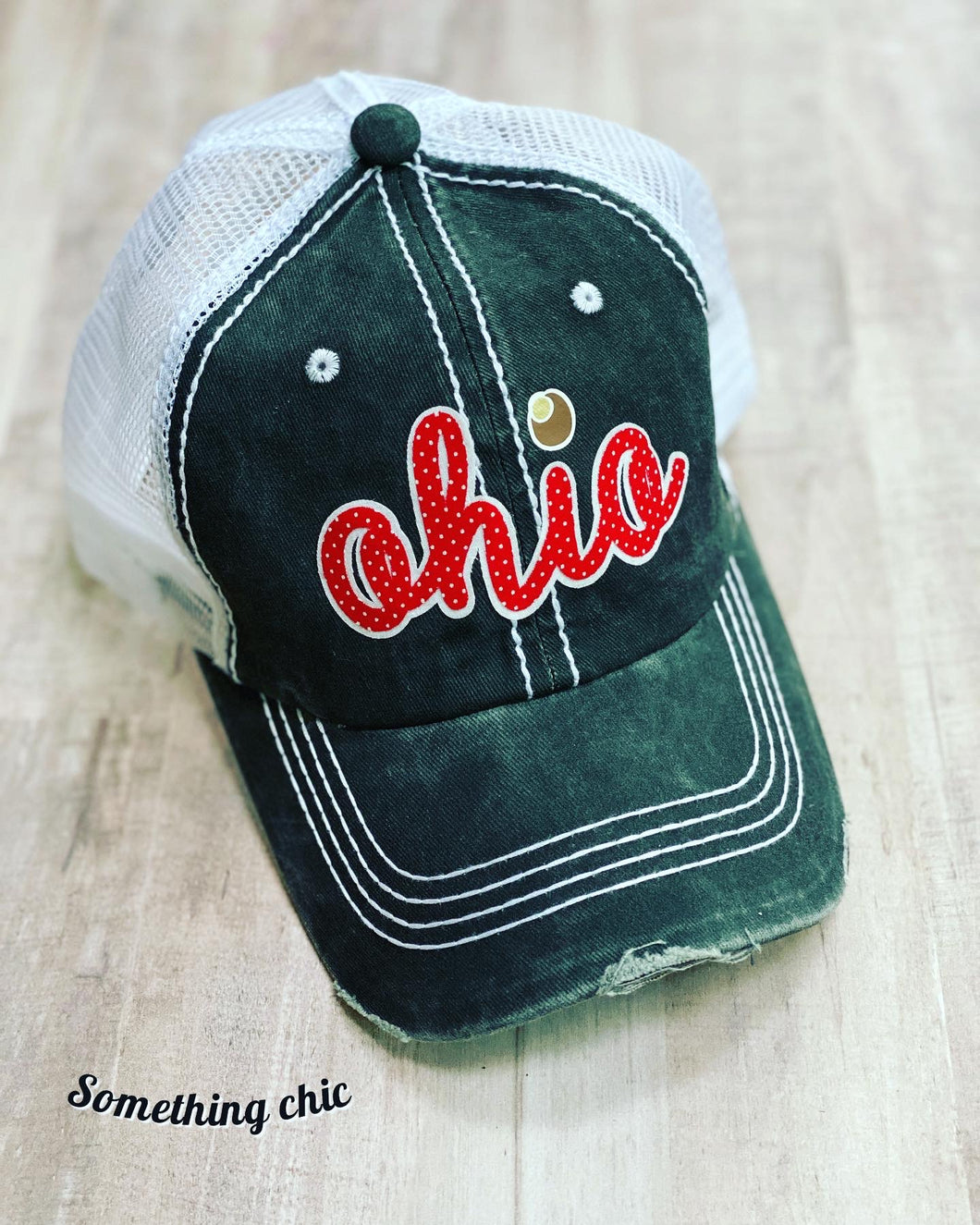 Ohio Hat Ohio Buckeyes Inspired Hat Buckeye Girl